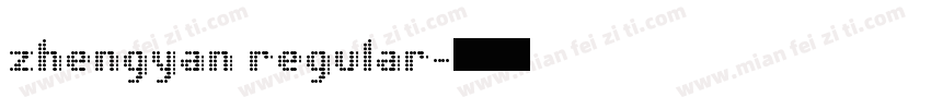 zhengyan regular字体转换